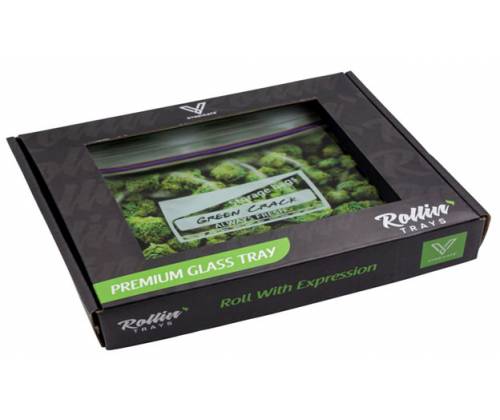 V-Syndicate Γυάλινος Rolling Tray Δίσκος - Pound Bag - Mini (16x12cm) - Τιμή: 10,50€