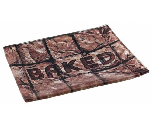 V-Syndicate Γυάλινος Rolling Tray Δίσκος - Brownies - Mini (16x12cm) - Τιμή: 10,50€
