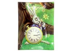 V-Syndicate Γυάλινος Rolling Tray Δίσκος - White Rabbit - Mini (16x12cm)