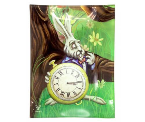 V-Syndicate Glass Rolling Tray - White Rabbit - Mini (16x12cm) -  Price: 10,50€