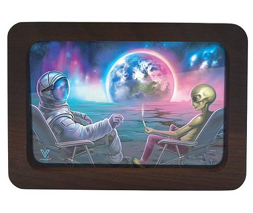 V-Syndicate Rolling Tray Ξύλινος Δίσκος Blunt Orbit 3D - Medium (30x18cm) - Τιμή: 31,90€