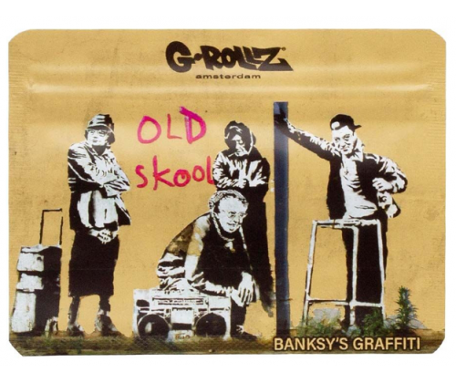 G-Rollz Σακουλάκι Ασφαλείας Zip - Banksy's Old Skool (105x80mm) -  Price: 1,40€