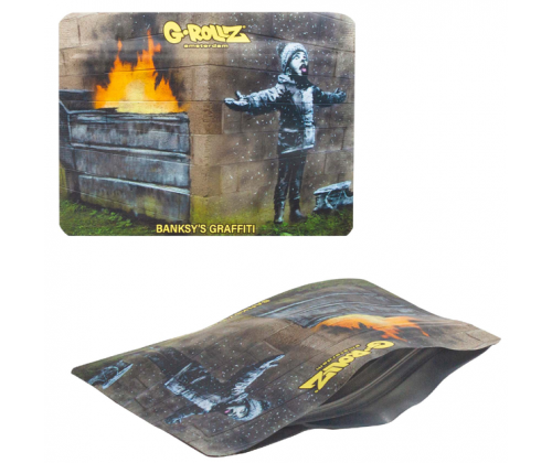 G-Rollz Σακουλάκι Ασφαλείας Zip - Banksy's Snowflake Boy (105x80mm) - Τιμή: 1,40€