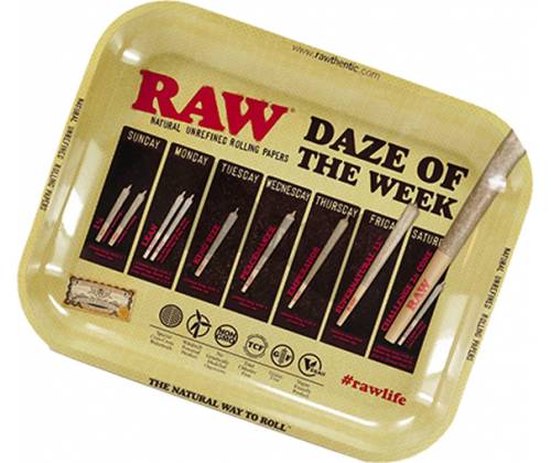 Raw Rolling Tray «Daze Of The Week» Medium (27x33cm) -  Price: 10,90€