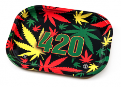 V-Syndicate Rolling Tray Δίσκος 420 RASTA - Mini (14x18cm)