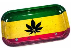 V-Syndicate Rolling Tray Δίσκος RASTA LEAF - Small (16x27cm)