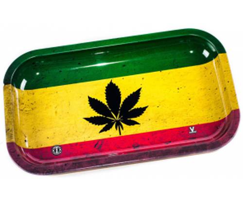 V-Syndicate Rolling Tray Δίσκος RASTA LEAF - Small (16x27cm) - Τιμή: 7,00€