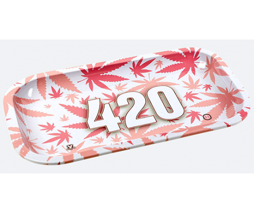 V-Syndicate Rolling Tray Δίσκος 420 Ροζ - Small (16x27cm) - Τιμή: 7,00€