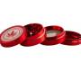 Amsterdam Grace Glass Aluminium Grinder Τρίφτης Κόκκινο 50mm - 4 Parts - Τιμή: 13,50€
