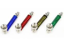 Μεταλλική Πίπα με Σπιράλ - 8cm (9644)