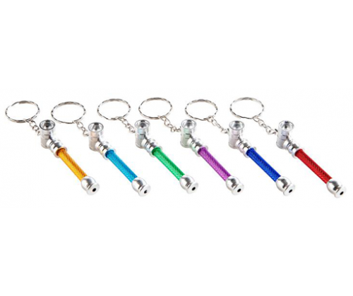 Μεταλλική Πίπα Μίνι Μπρελόκ Διάφορα Χρώματα - 6.5cm - Τιμή: 1,40€