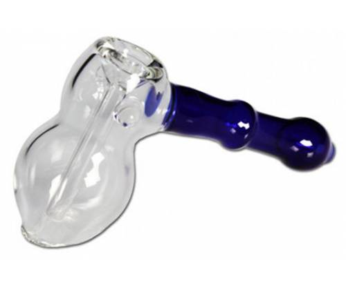Νερόπιπα Black Leaf Χειροποίητη Γυάλινη «Hammer» - 13.5cm - Τιμή: 9,70€