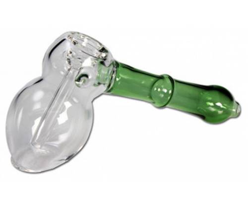 Νερόπιπα Black Leaf Χειροποίητη Γυάλινη «Hammer» - 13.5cm - Τιμή: 9,70€