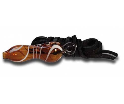 Πίπα Black Leaf Χειροποίητη Γυάλινη Mini - 60mm - Τιμή: 6,50€