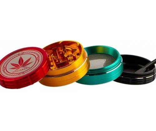 Amsterdam Grace Glass Grinder Τρίφτης Rasta 40mm Aluminium - 4 Parts - Τιμή: 12,50€