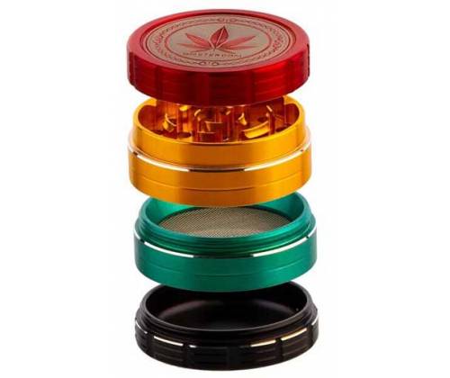 Amsterdam Grace Glass Grinder Τρίφτης Rasta 40mm Aluminium - 4 Parts - Τιμή: 12,50€