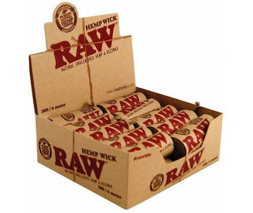RAW Hemp Wick Φυτίλι - 6 Μέτρα - Τιμή: 2,50€
