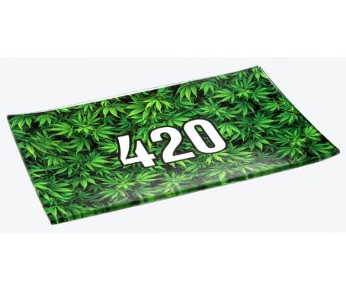 V-Syndicate Γυάλινος Rolling Tray Δίσκος - 420 Leaf - Large (26x16cm) - Τιμή: 24,50€