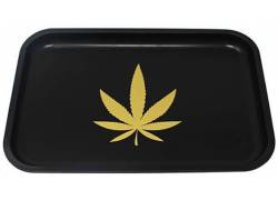 Rolling Tray Δίσκος Black Leaf - Medium (29x19cm)