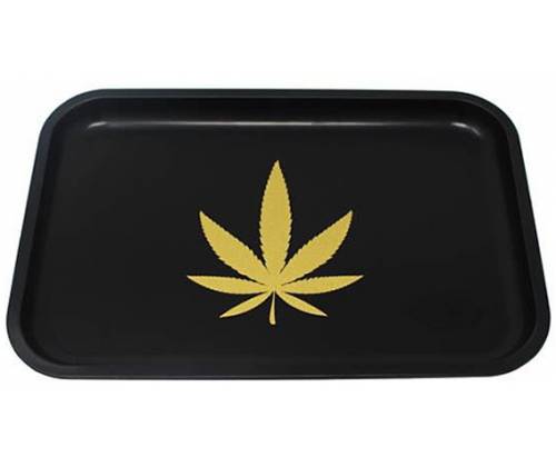 Rolling Tray Δίσκος Black Leaf - Medium (29x19cm) - Τιμή: 6,50€