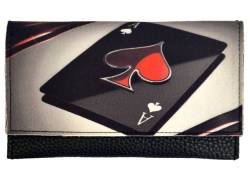 Καπνοθήκη 3cats Χειροποίητη Τεχνόδερμα - Σχέδιο Ασσος