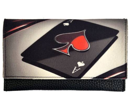 Καπνοθήκη 3cats Χειροποίητη Τεχνόδερμα - Σχέδιο Ασσος - Τιμή: 15,50€