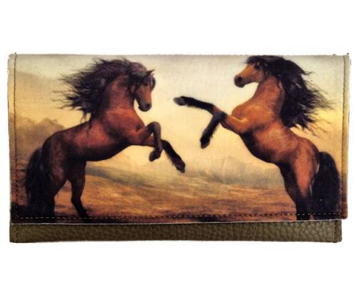 Καπνοθήκη 3cats Χειροποίητη Τεχνόδερμα - Σχέδιο Αλογα - Τιμή: 15,50€