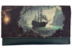 Καπνοθήκη 3cats Χειροποίητη Τεχνόδερμα - Σχέδιο Ship