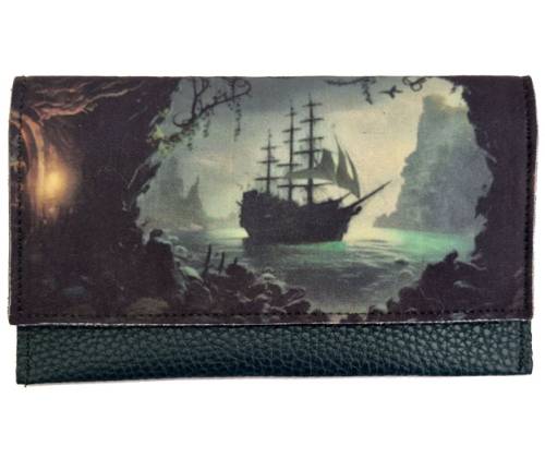 Καπνοθήκη 3cats Χειροποίητη Τεχνόδερμα - Σχέδιο Ship - Τιμή: 15,50€