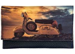 Καπνοθήκη 3cats Χειροποίητη Τεχνόδερμα - Σχέδιο Vespa