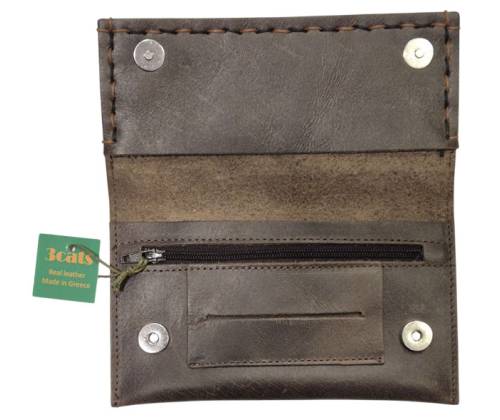 3cats Handmade Genuine Leather Black Tobacco Case - Keychain Gift - Price: 19,00€
