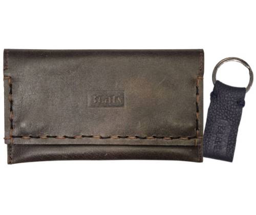 3cats Handmade Genuine Leather Black Tobacco Case - Keychain Gift - Price: 19,00€