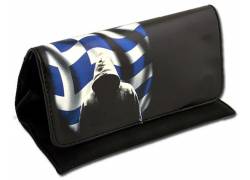 Καπνοθήκη Δερματίνη Greek Flag