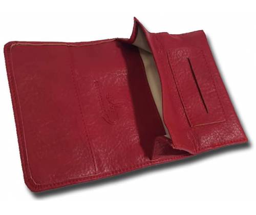 Καπνοθήκη Δερματίνη Κόκκινο - 30gr - Τιμή: 9,50€