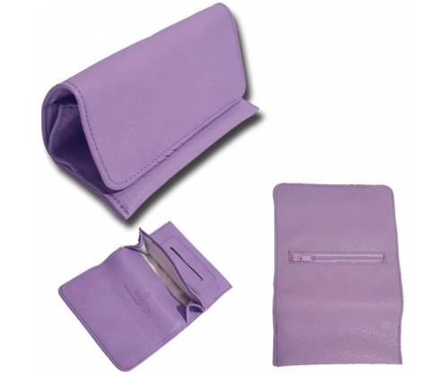 Καπνοθήκη Δερματίνη Μωβ - 30gr - Τιμή: 9,50€