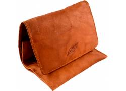 Leather Tobacco Case - Small Coffee Brown