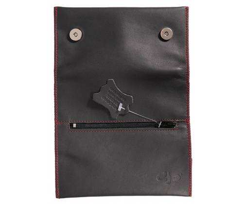 Καπνοθήκη Leon Δέρμα - Μεγάλη με Δέσιμο Μαύρη -  Price: 14,80€