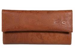 Djo Genuine Leather Tobacco Case - Large Brown Light Print (A301-3)