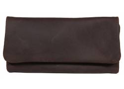 Djo Genuine Leather Tobacco Case - Large Suede Brown (Α404-2)