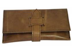 Καπνοθήκη Leon Δέρμα - Μεγάλη με Δέσιμο Ταμπά