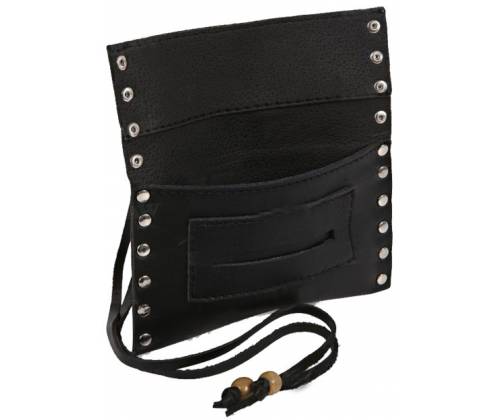 Καπνοθήκη Leon Δέρμα - Μεγάλη με Τρουκς και Κορδόνι Μαύρο - Τιμή: 16,50€