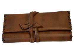 Καπνοθήκη Leon Τεχνόδερμα - Μεγάλη με Κορδόνι Ταμπά