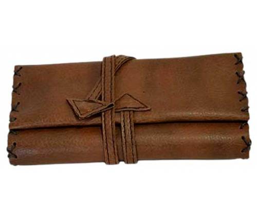 Καπνοθήκη Leon Τεχνόδερμα - Μεγάλη με Κορδόνι Ταμπά - Τιμή: 12,50€