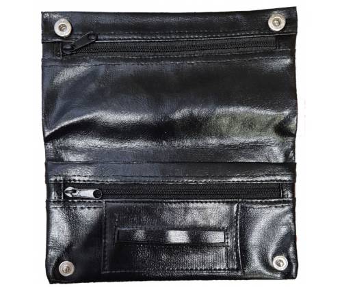 Leather Look Faux Leather Cigarette Case - Black -  Price: 4,90€