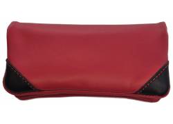 Καπνοθήκη Leon Γνήσιο Δέρμα Χειροποίητη - με Ραμμένες Γωνίες Κόκκινο (200202)