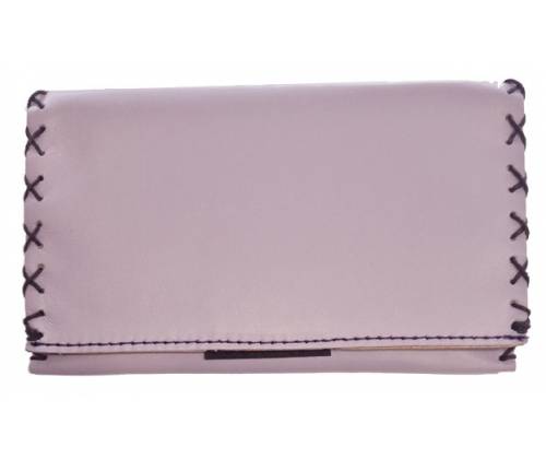 Καπνοθήκη Leon Τεχνόδερμα Χειροποίητη - Πλακέ με Ραφές Λιλά (200204) - Τιμή: 16,50€