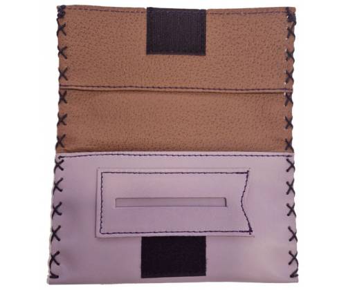 Καπνοθήκη Leon Τεχνόδερμα Χειροποίητη - Πλακέ με Ραφές Λιλά (200204) - Τιμή: 16,50€