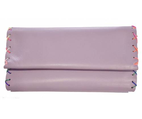 Καπνοθήκη Leon Τεχνόδερμα Χειροποίητη - με Ραφές Λιλά (200210) - Τιμή: 16,50€