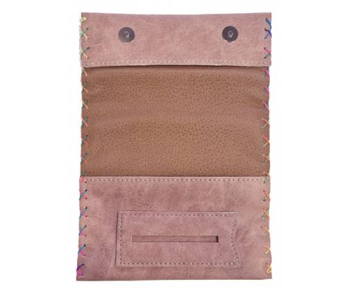 Καπνοθήκη Leon Τεχνόδερμα Χειροποίητη - με Ραφές Σάπιο Μήλο (200213) - Τιμή: 16,50€