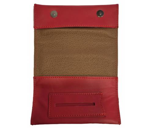 Καπνοθήκη Leon Τεχνόδερμα Χειροποίητη - Κόκκινο (200222) - Τιμή: 16,50€